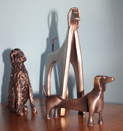 dog sculptures