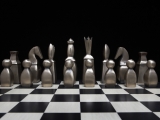 Robert Cole: Bronze Chess Set